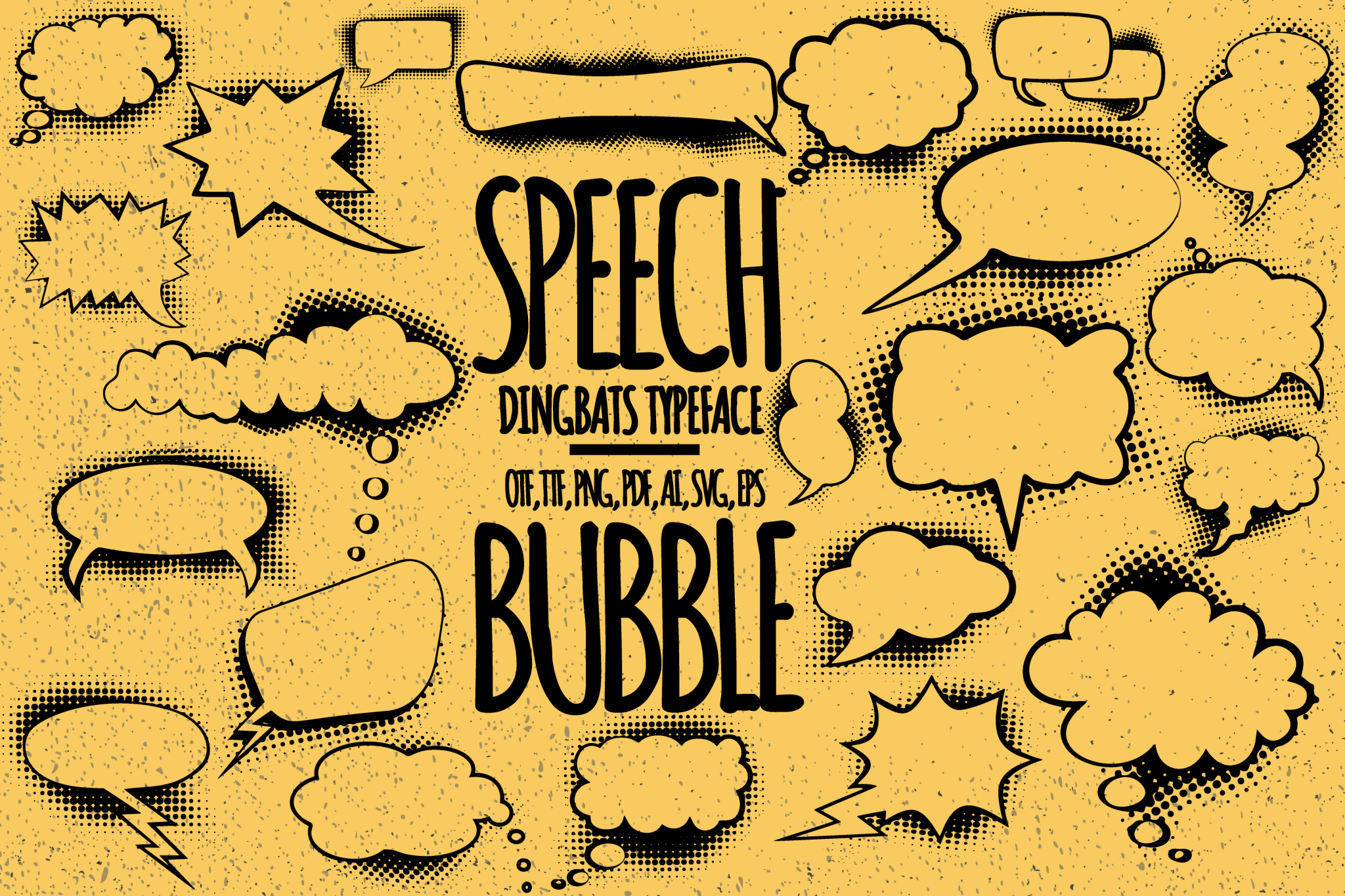 speech bubble font