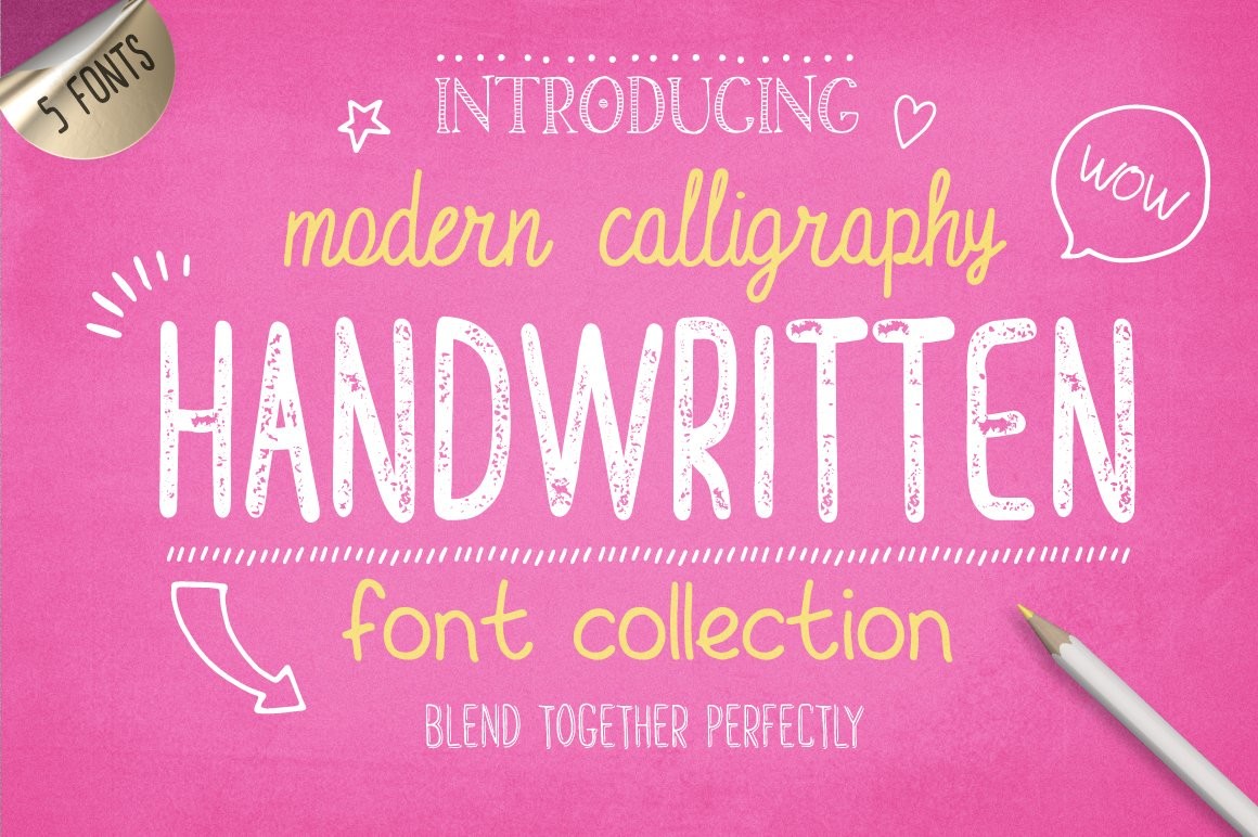 Download Handwritten Font Collection Font for FREE - Font Studio